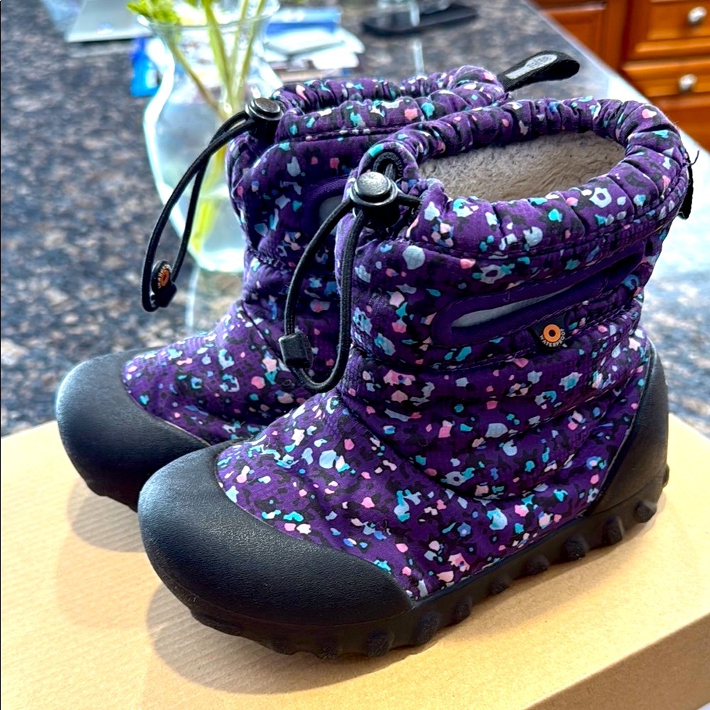 Bogs Kids Purple Waterproof Snow Boots